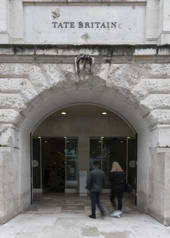 Tate Britain Manton entrance glass doors.